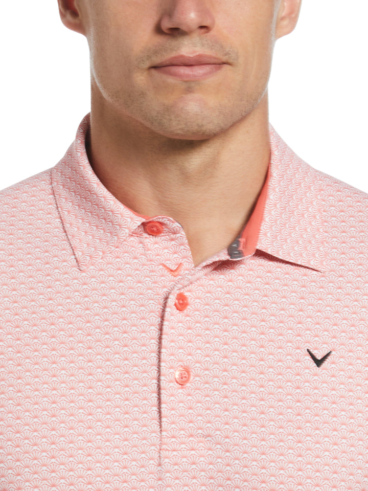 Trademark Print Golf Polo (Spiced Coral) 