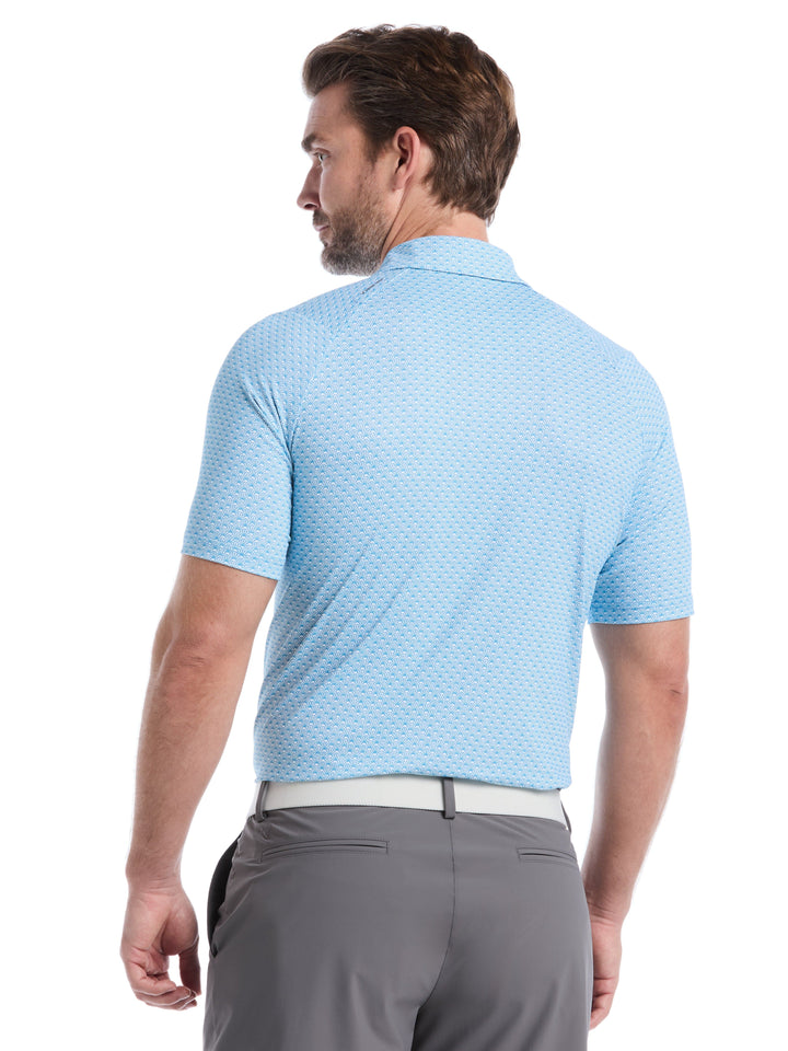 Trademark Print Golf Polo (Cendre Blue) 