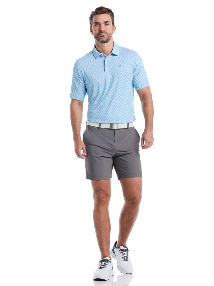 Trademark Print Golf Polo (Cendre Blue) 