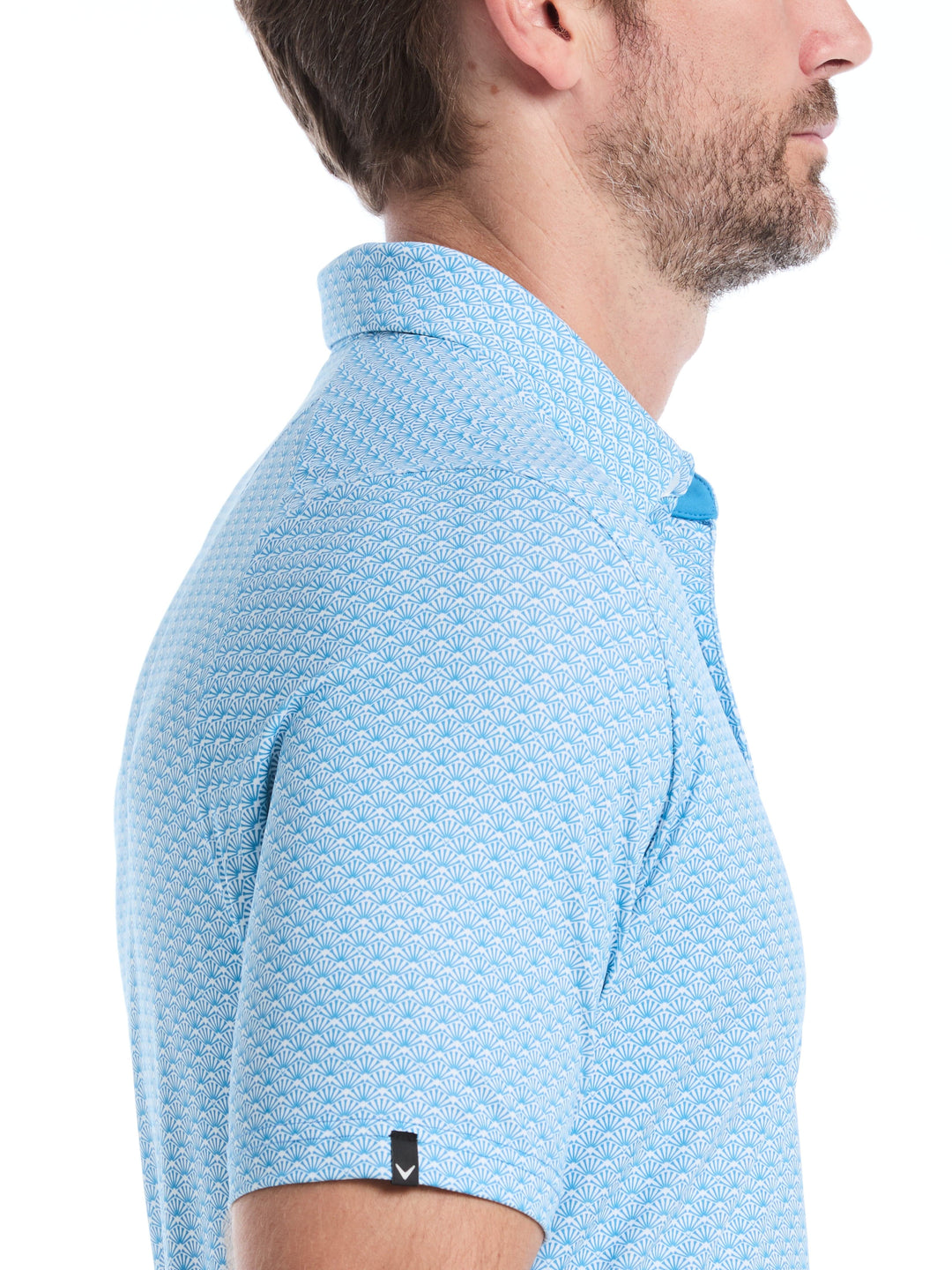 Trademark Print Golf Polo (Cendre Blue) 