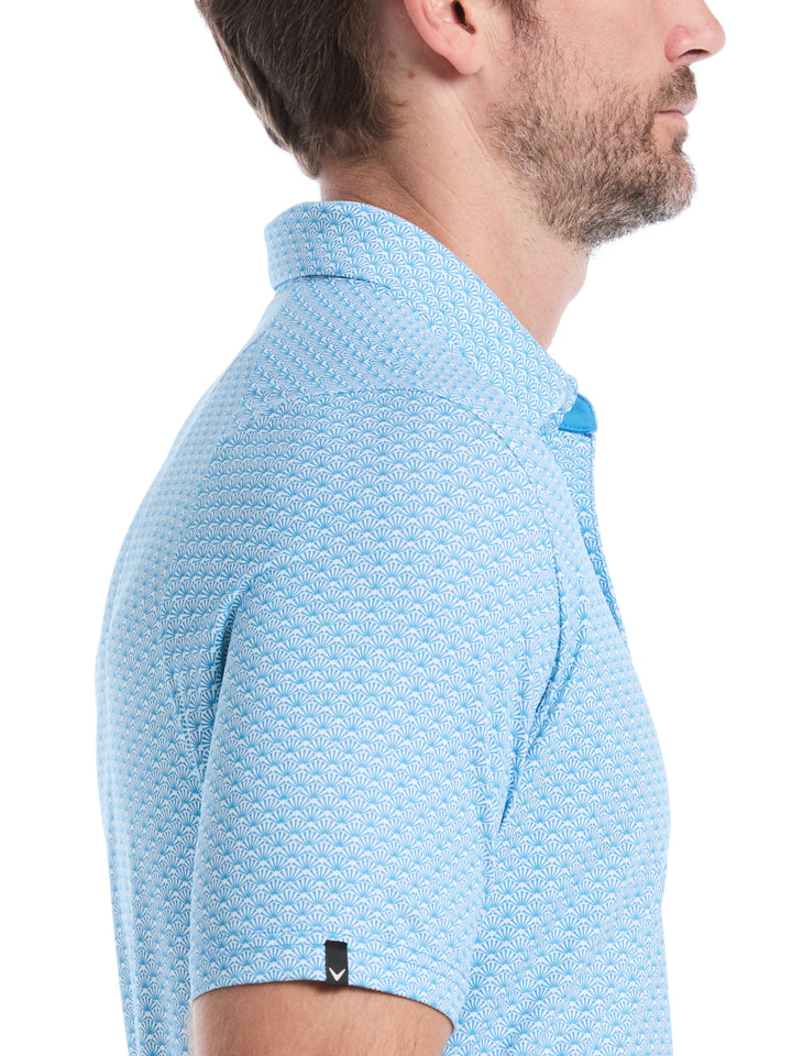 Trademark Print Golf Polo (Cendre Blue) 