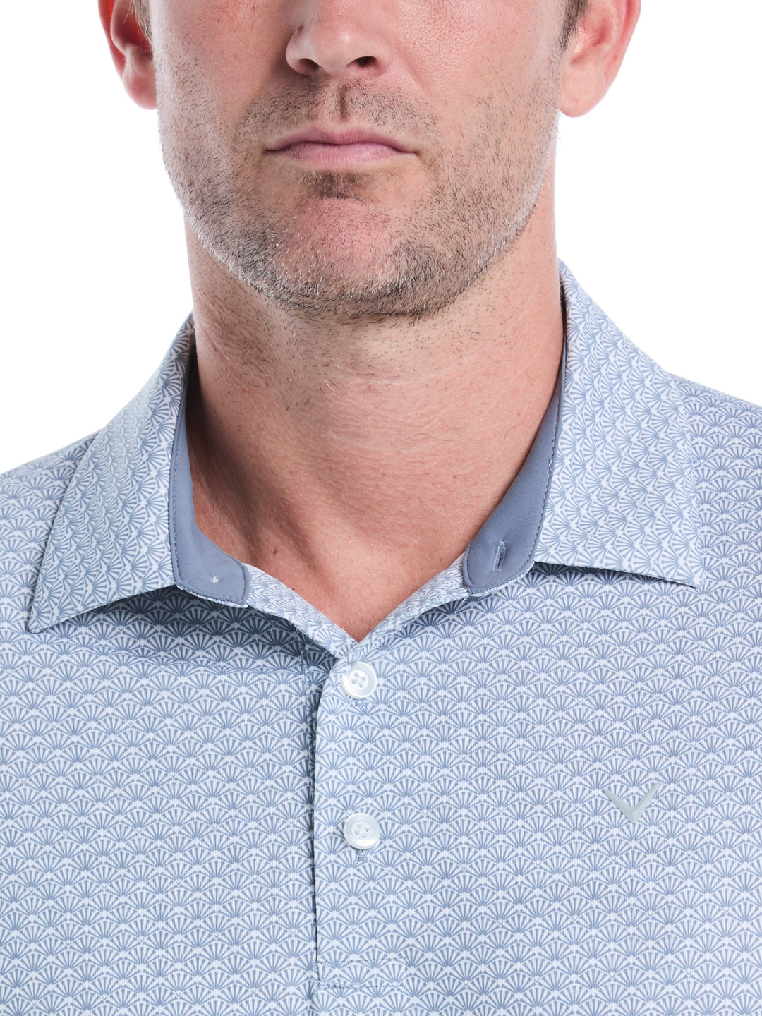 Trademark Print Golf Polo (Flint Stone) 