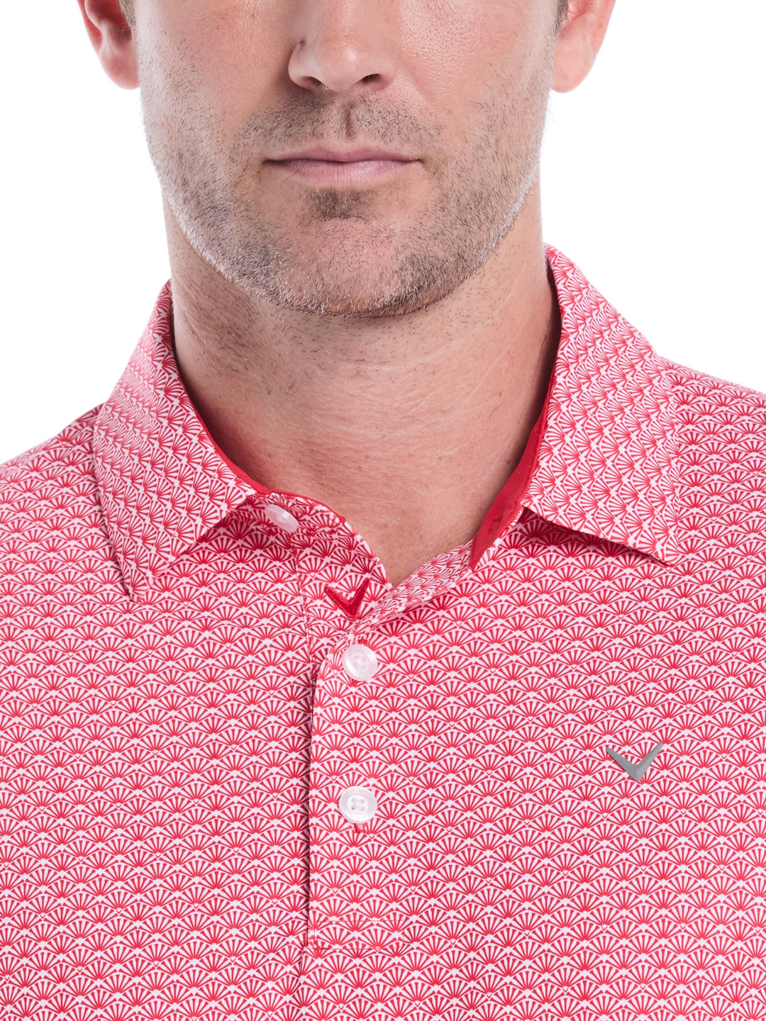Trademark Print Golf Polo (Lychee) 