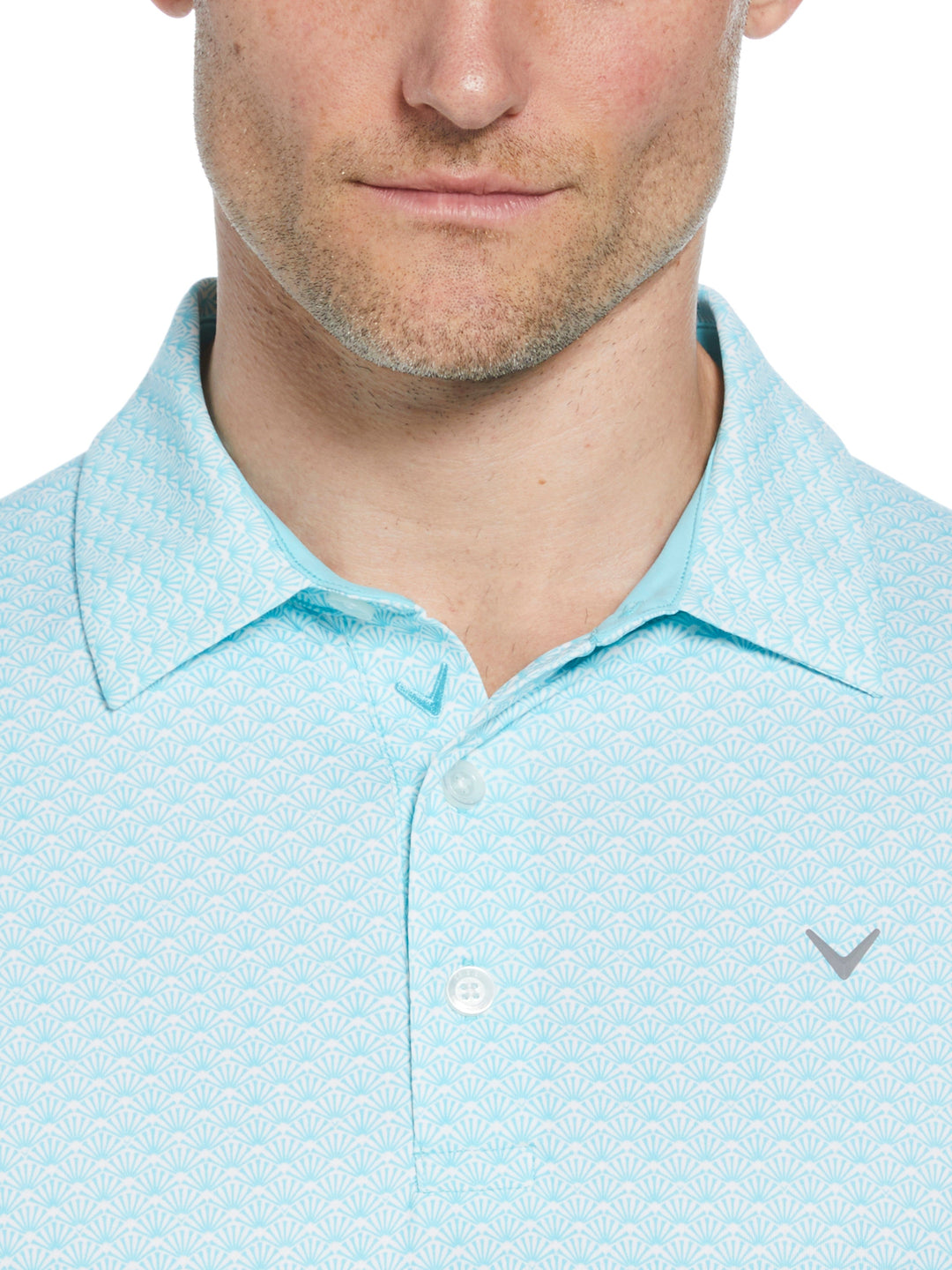 Trademark Print Golf Polo (Blue Radiance) 
