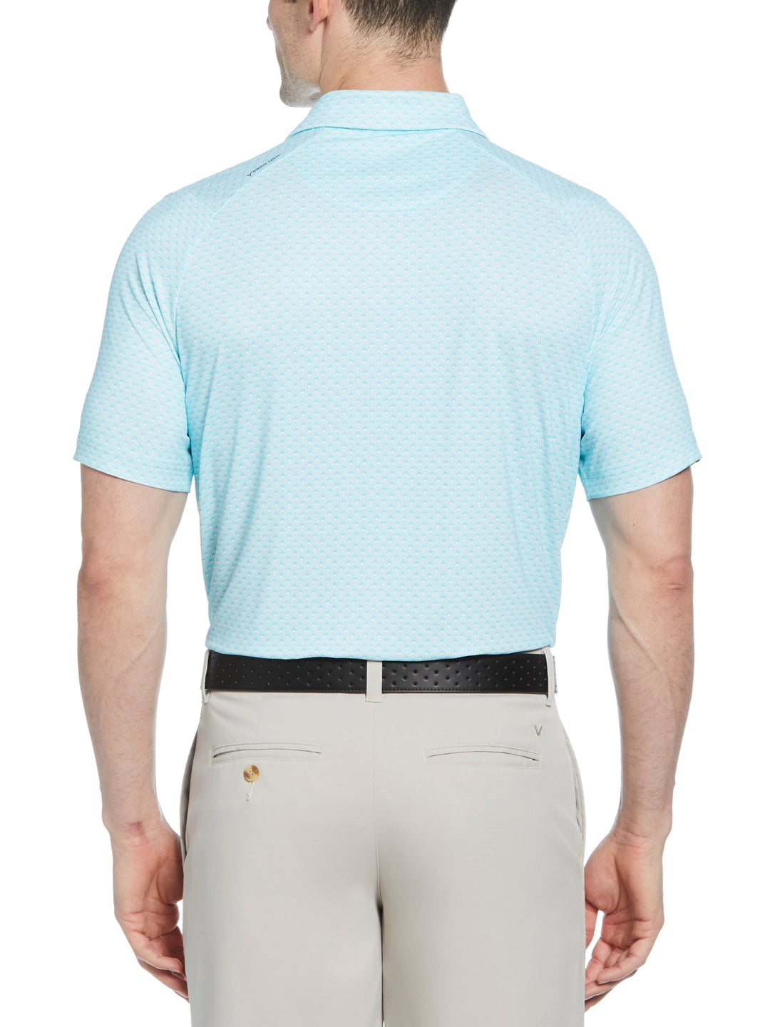 Trademark Print Golf Polo (Blue Radiance) 