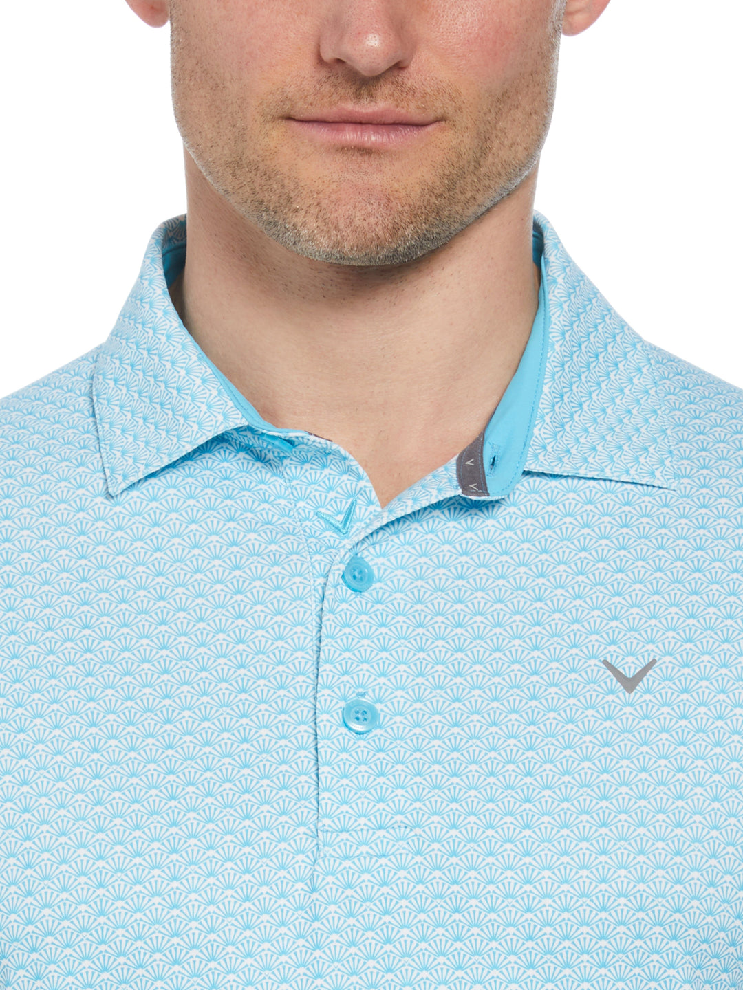 Trademark Print Golf Polo (River Blue) 