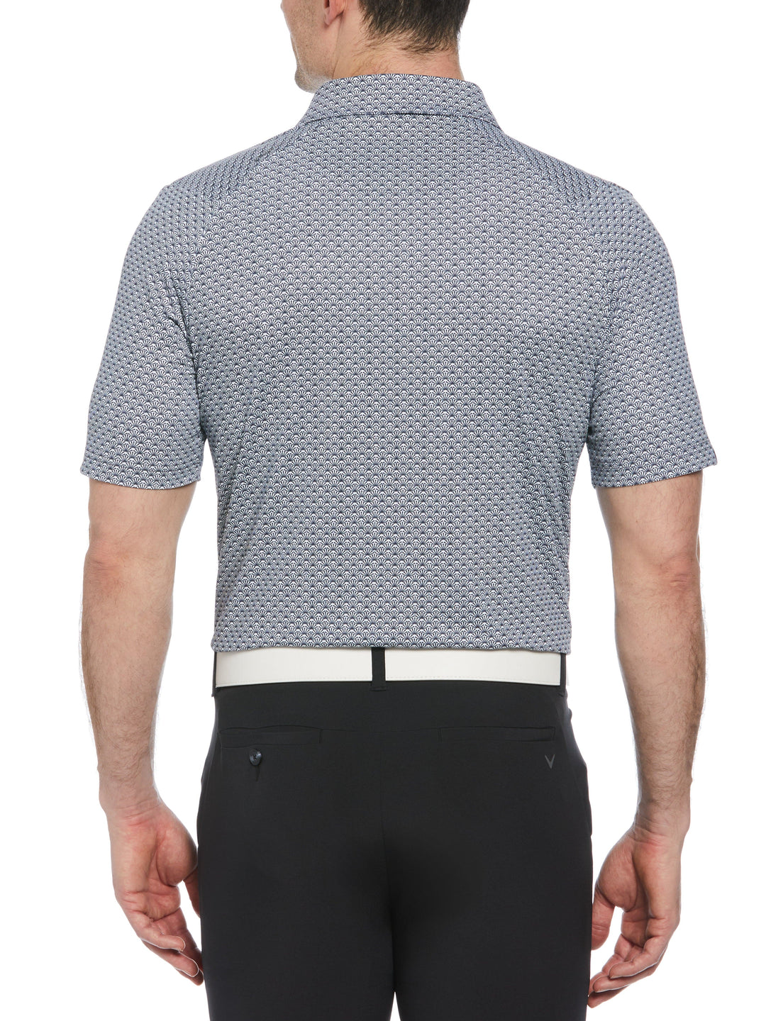 Trademark Print Golf Polo (Caviar) 