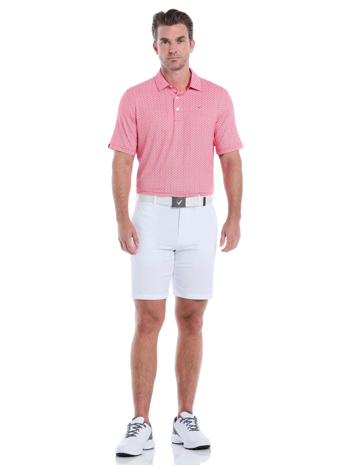Trademark Print Golf Polo (Lychee) 