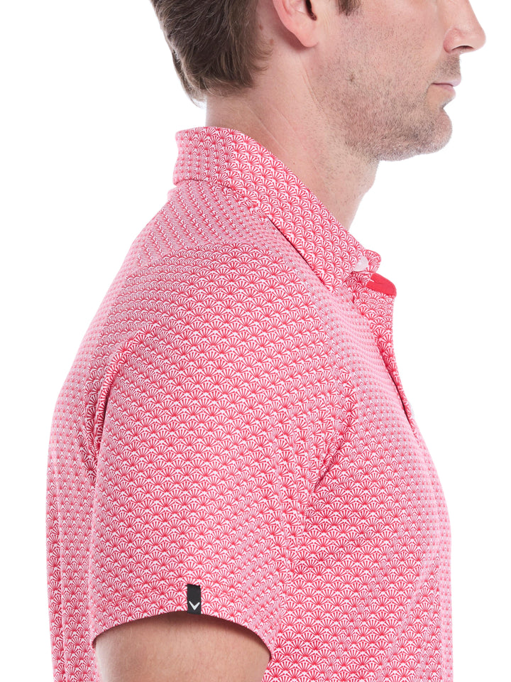 Trademark Print Golf Polo (Lychee) 
