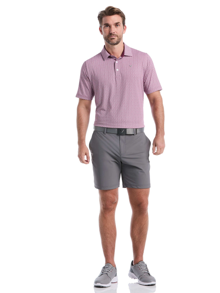 Trademark Print Golf Polo (Grape Wine) 