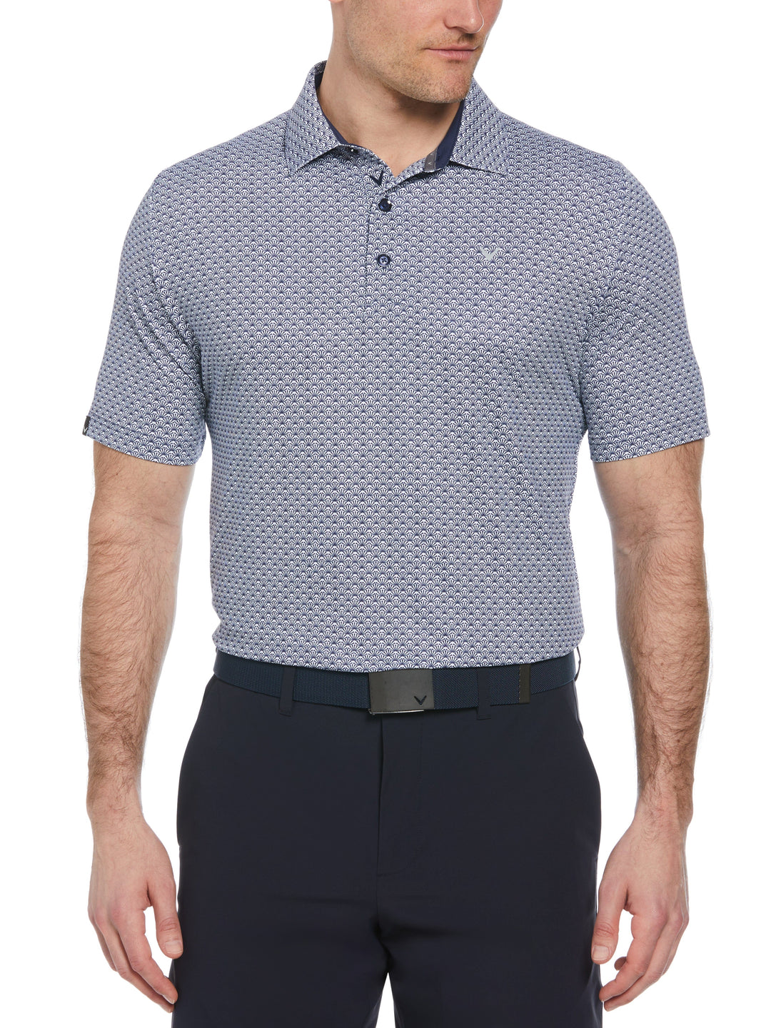Trademark Print Golf Polo (Peacoat) 