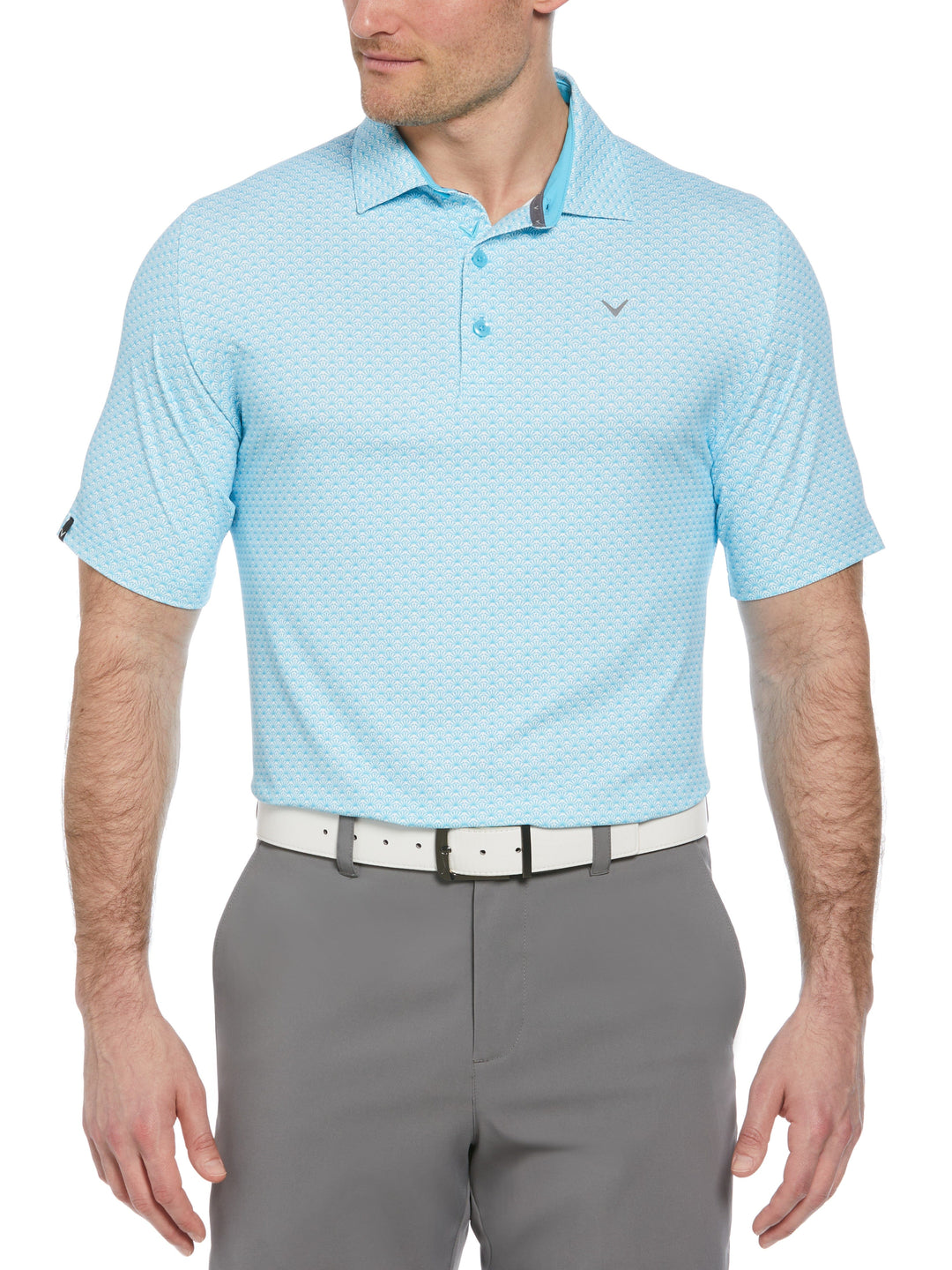 Trademark Print Golf Polo (River Blue) 