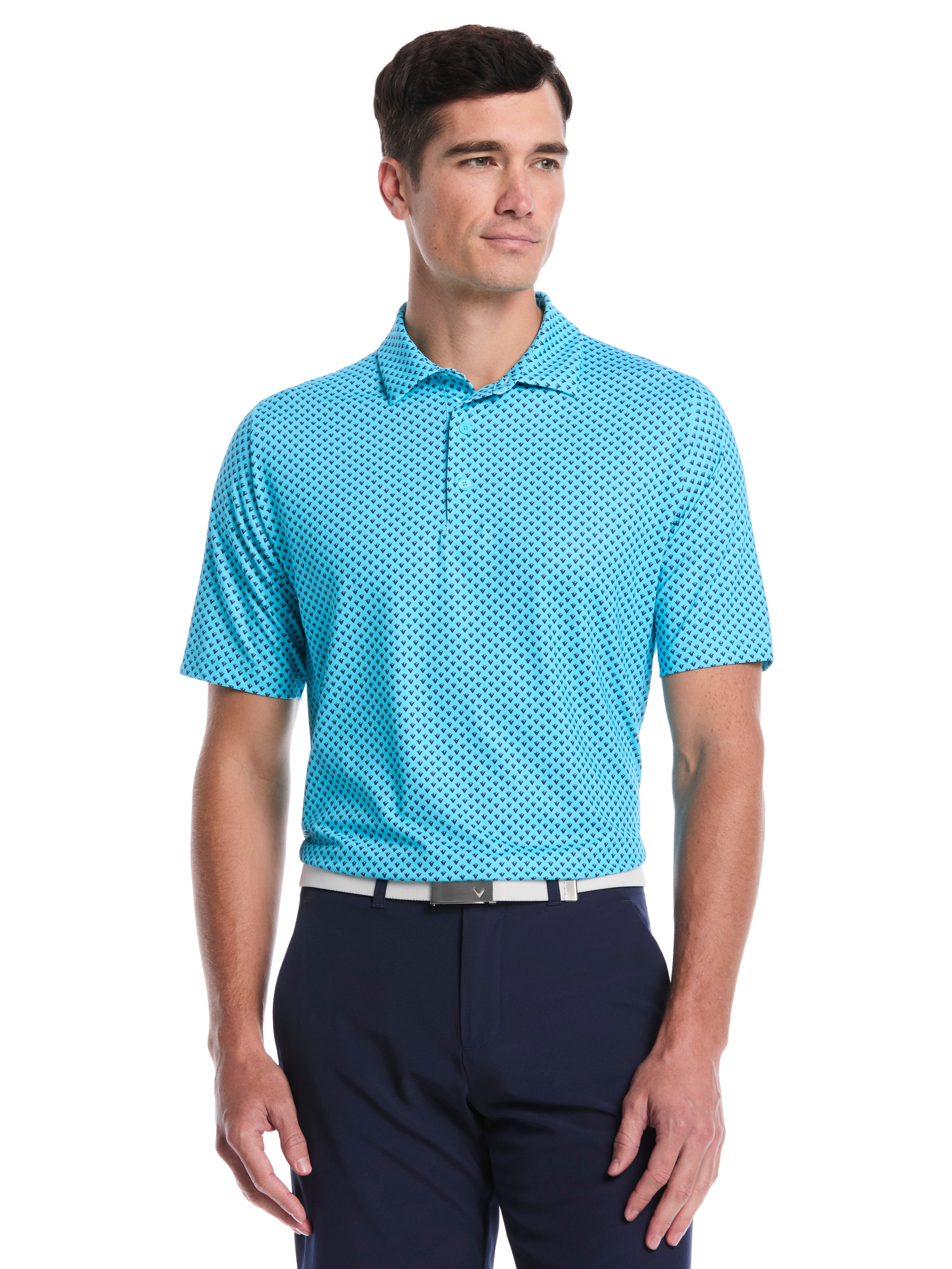 ♦HEAD 155♦ARTNo.333762♦ヘッド♦COURSE FLOCKA Mens Trademark Print Polo – Callaway Apparel