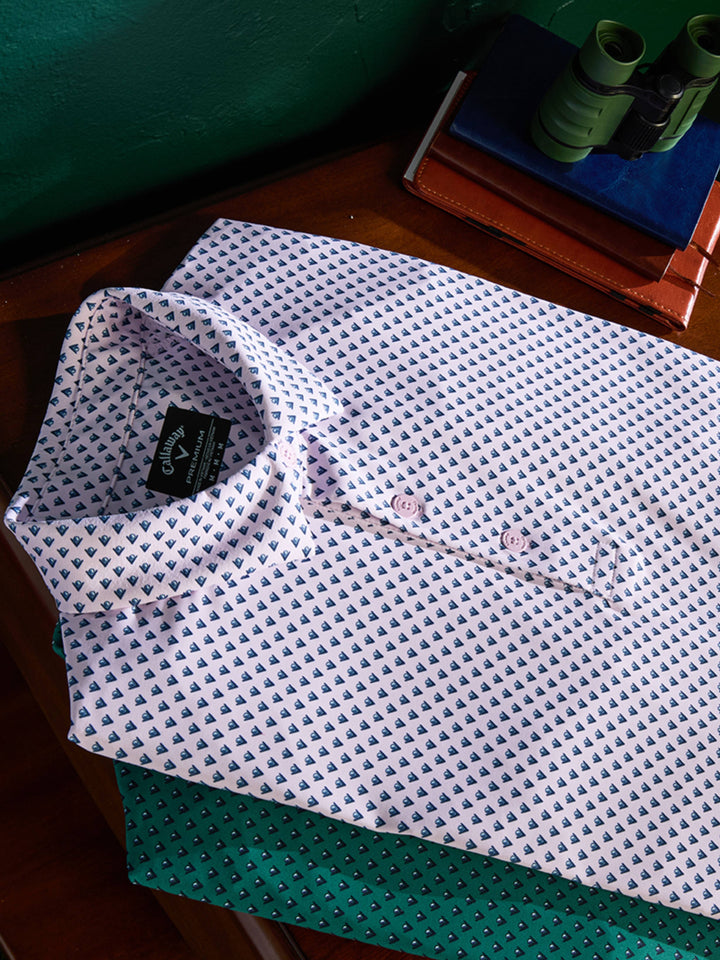 Mens Trademark Golf Printed Polo-Polos-Callaway
