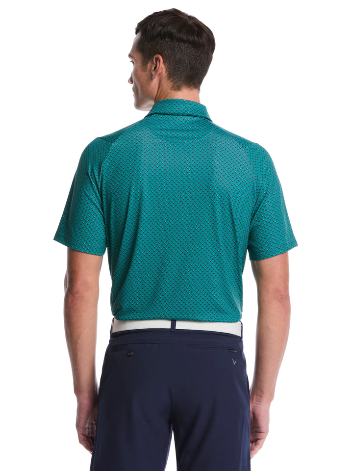Men's Trademark Printed Golf Polo (Galapagos Green) 