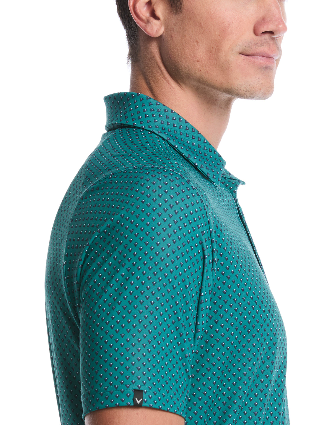 Men's Trademark Printed Golf Polo (Galapagos Green) 