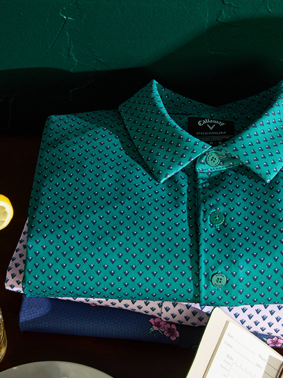 Mens Trademark Golf Printed Polo-Polos-Callaway