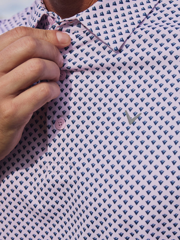 Mens Trademark Golf Printed Polo-Polos-Callaway