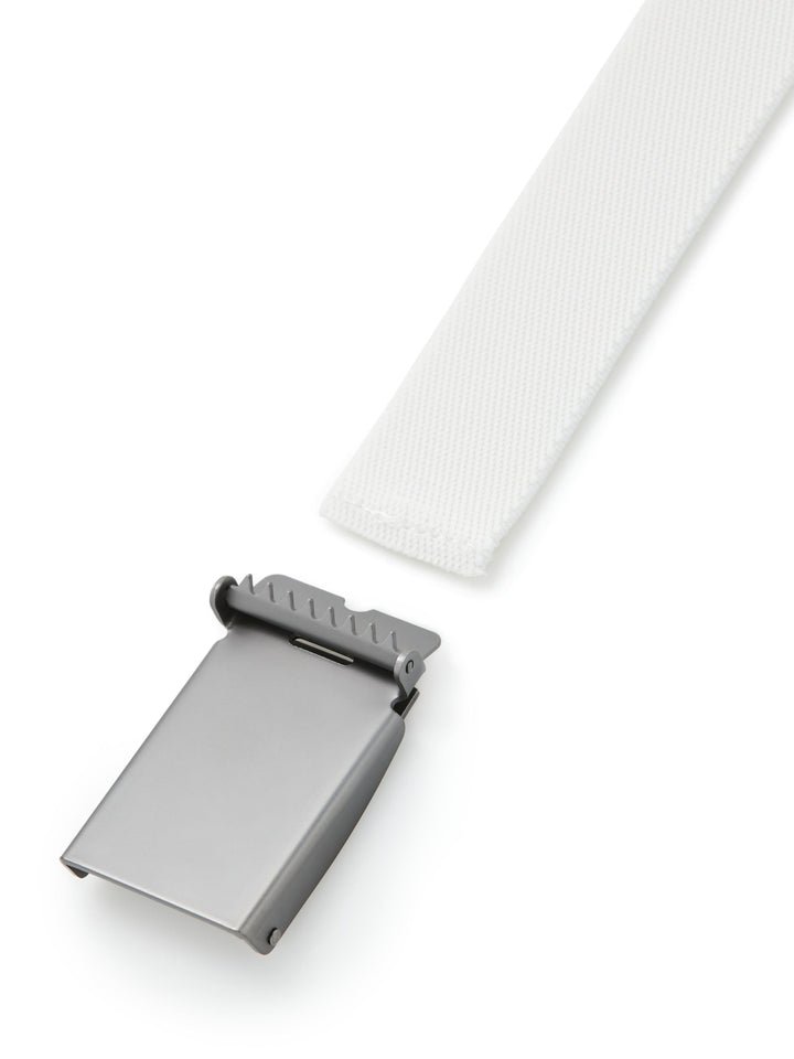 V-Logo Web Golf Belt (Bright White) 