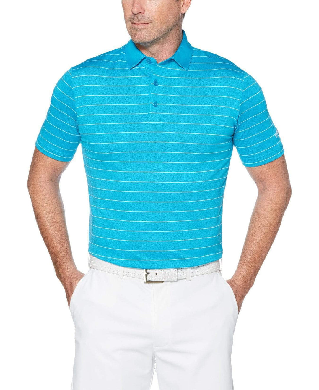 Mens Ventilated Stripe Golf Polo-Polos-Callaway Apparel
