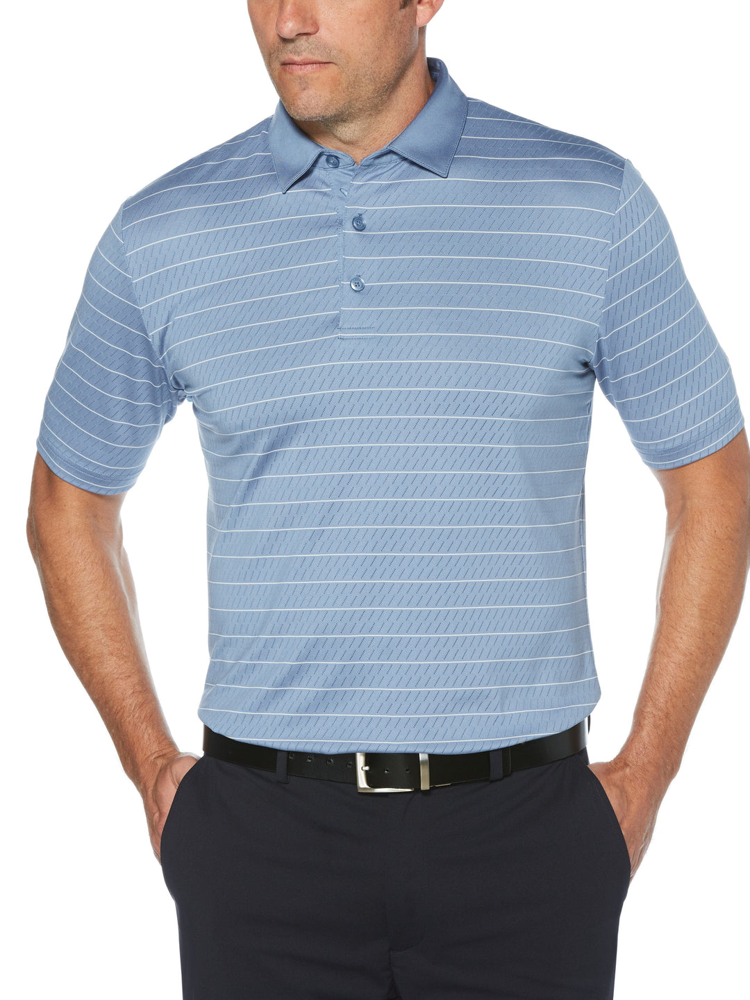 Mens Ventilated Stripe Golf Polo-Polos-Callaway