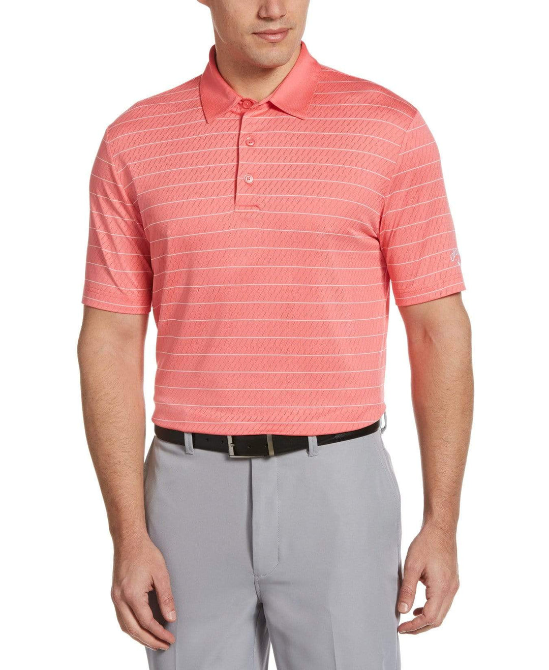 Mens Ventilated Stripe Golf Polo-Polos-Callaway Apparel