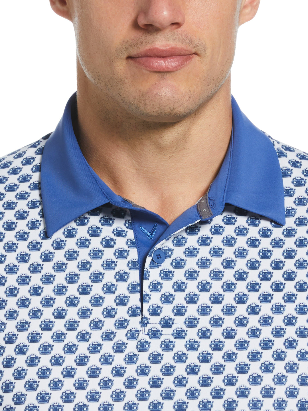 Mens View Master Print Golf Polo-Polos-Callaway