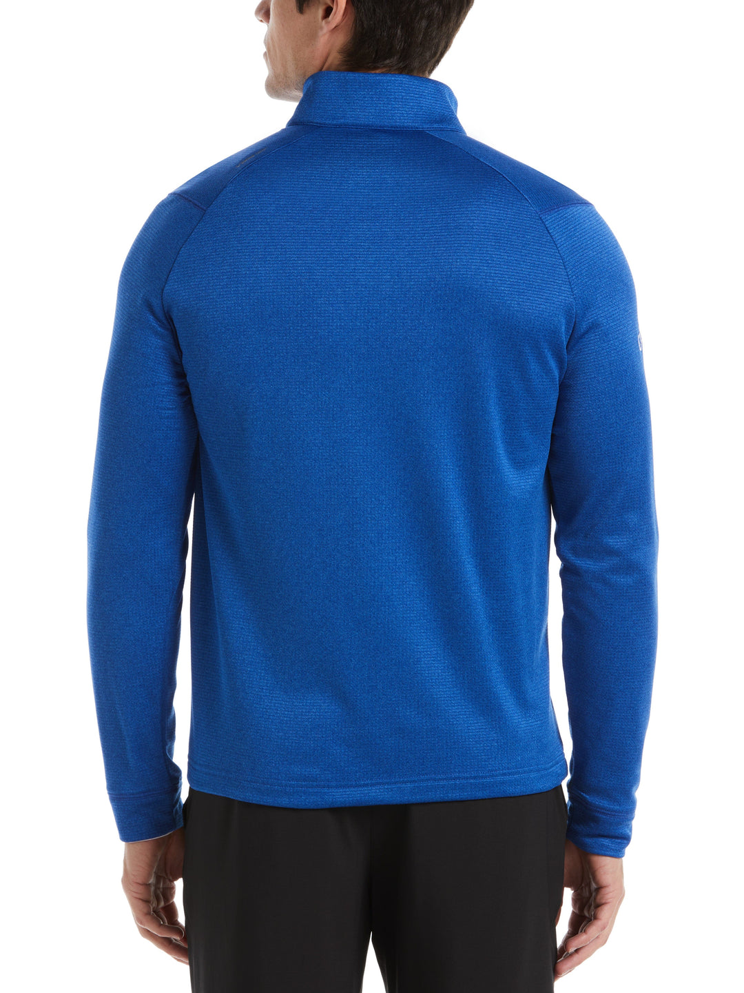 Waffle 1/4 Zip Golf Pullover (Mazarine Bl Htr) 