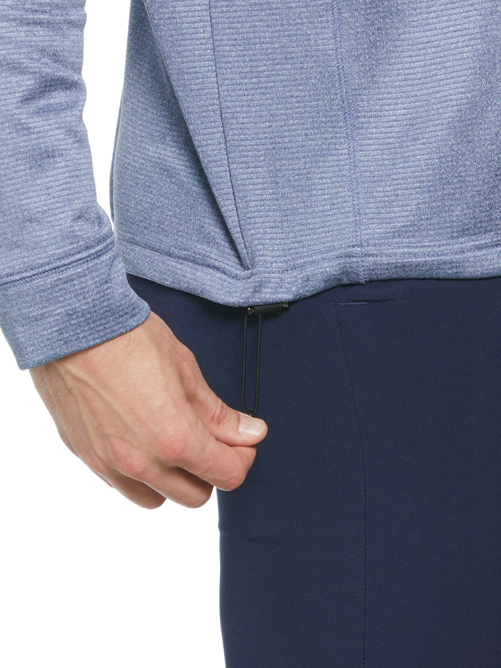 Waffle 1/4 Zip Golf Pullover (Infinity Heather) 