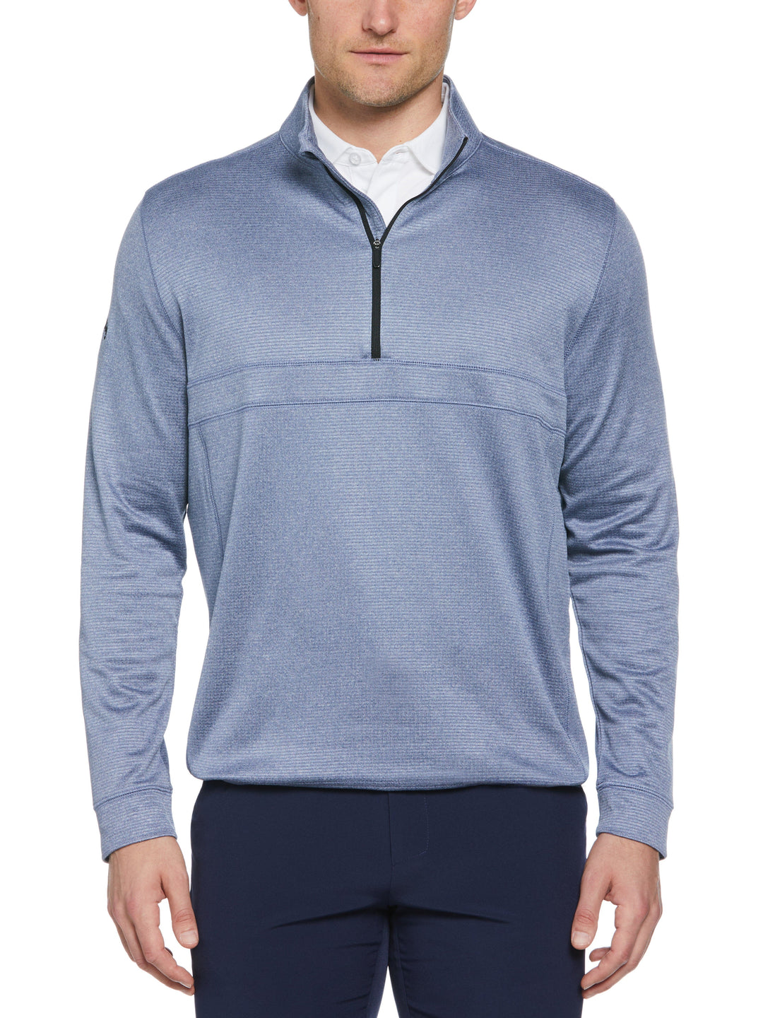 Waffle 1/4 Zip Golf Pullover (Infinity Heather) 