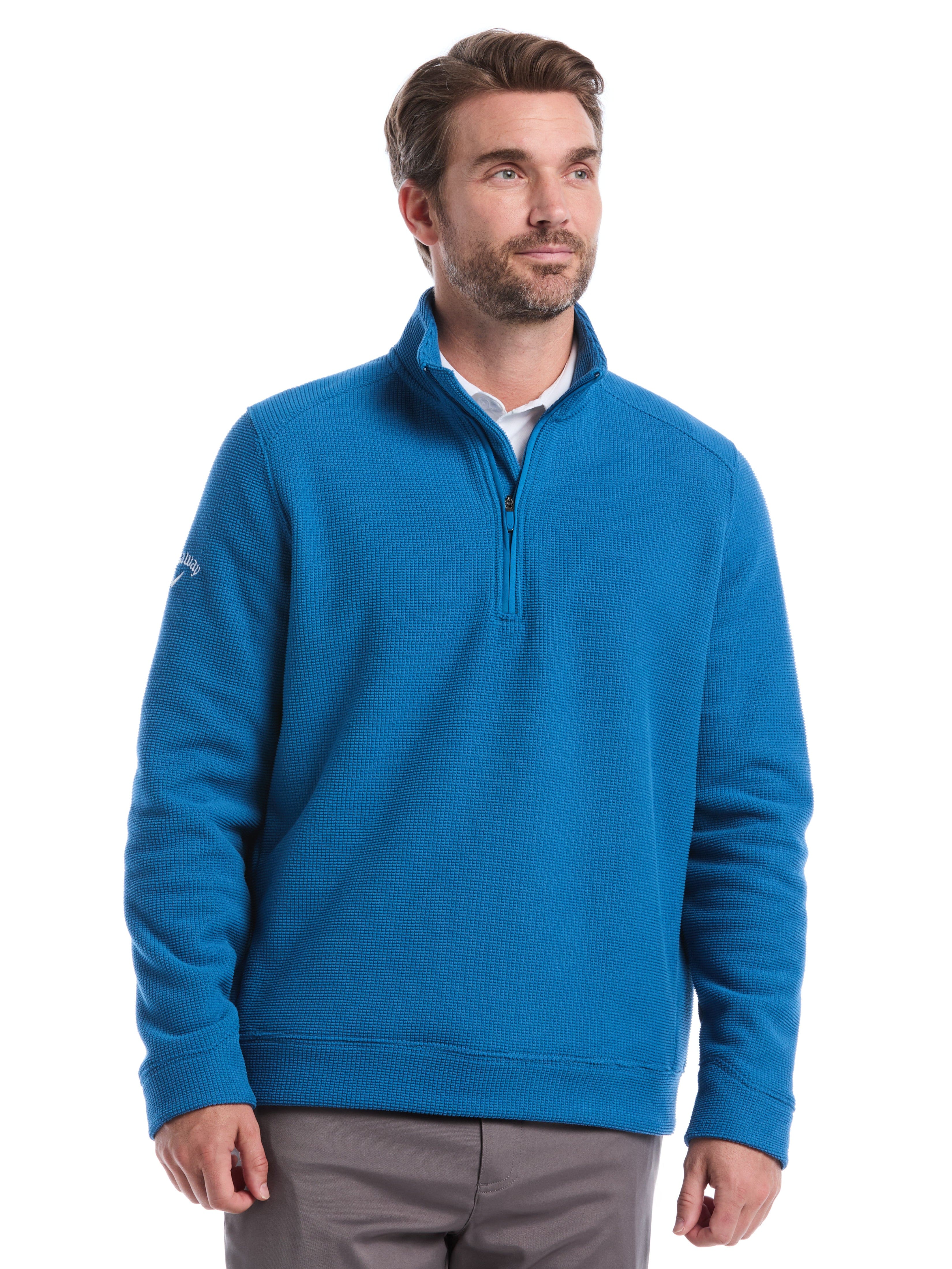 Mens Waffle Quarter Zip Long Sleeve – Callaway Apparel