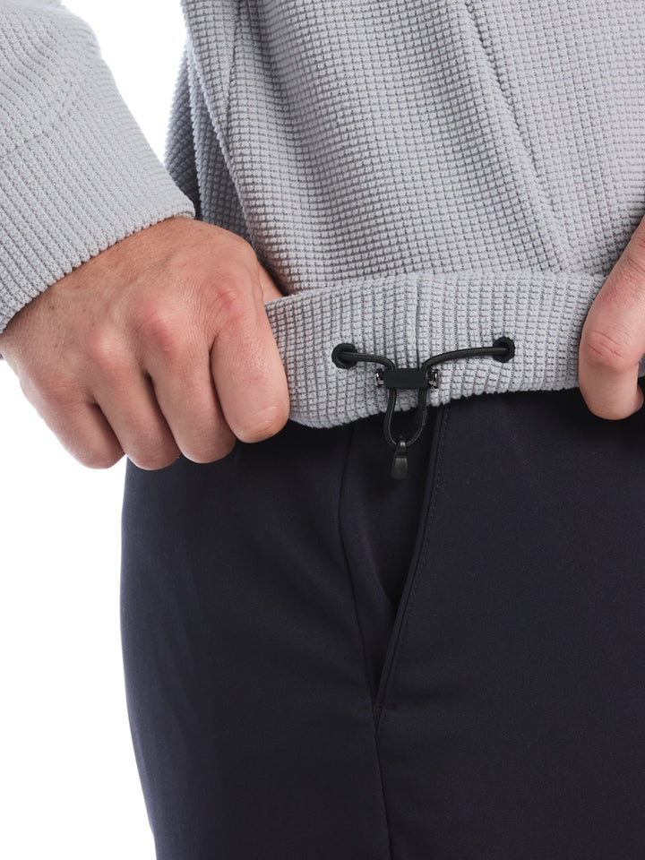 Mens Waffle 1/4 Zip Long Sleeve (Concrete) 