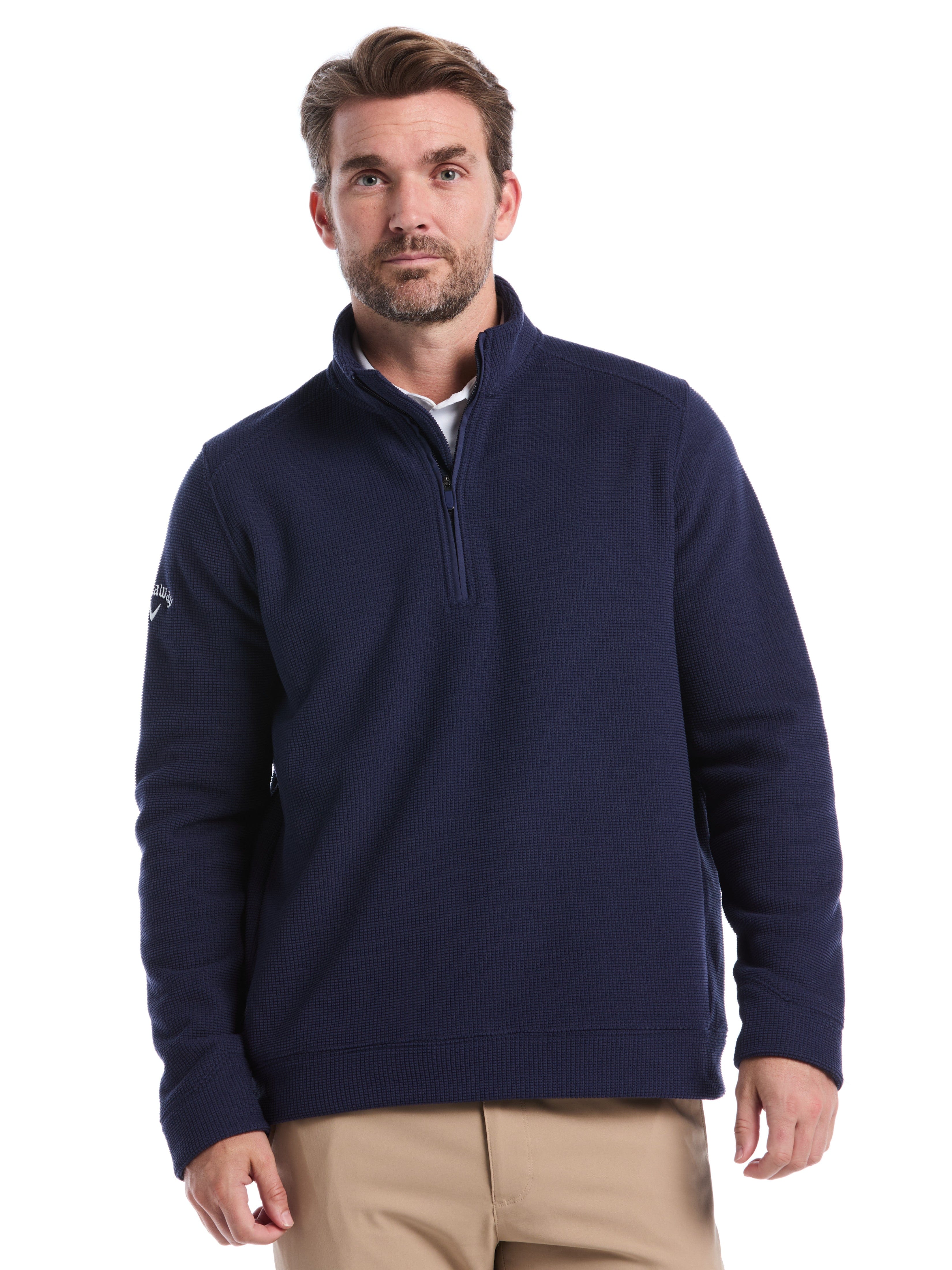 Mens Waffle Quarter Zip Long Sleeve – Callaway Apparel