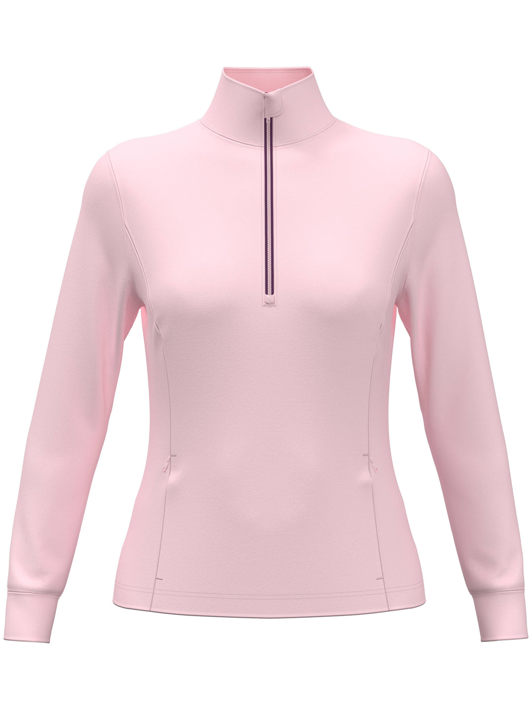 Womens Midweight Textured Half Zip