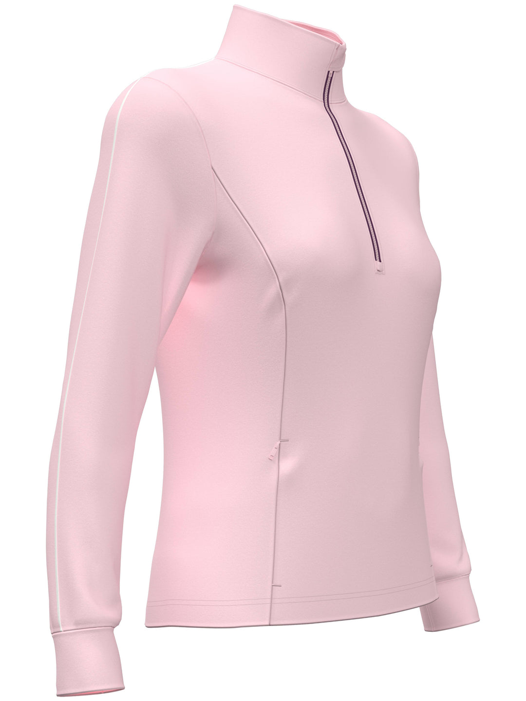 Womens Midweight Textured Half Zip