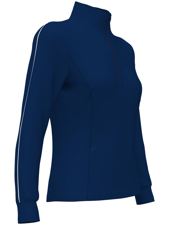 Womens Midweight Textured Half Zip