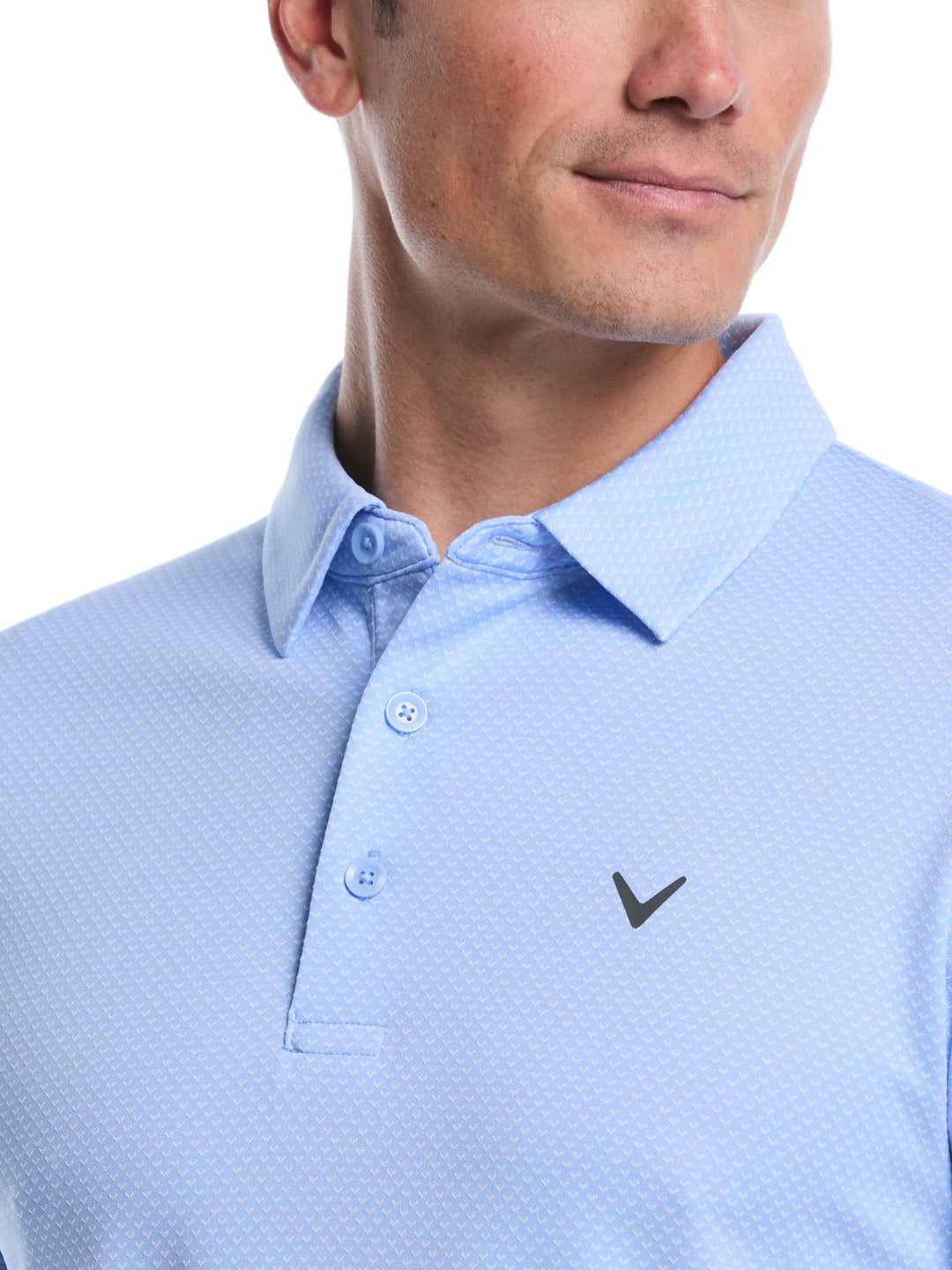 Pro Spin Chevron Jacquard Golf Polo (Open Air) 