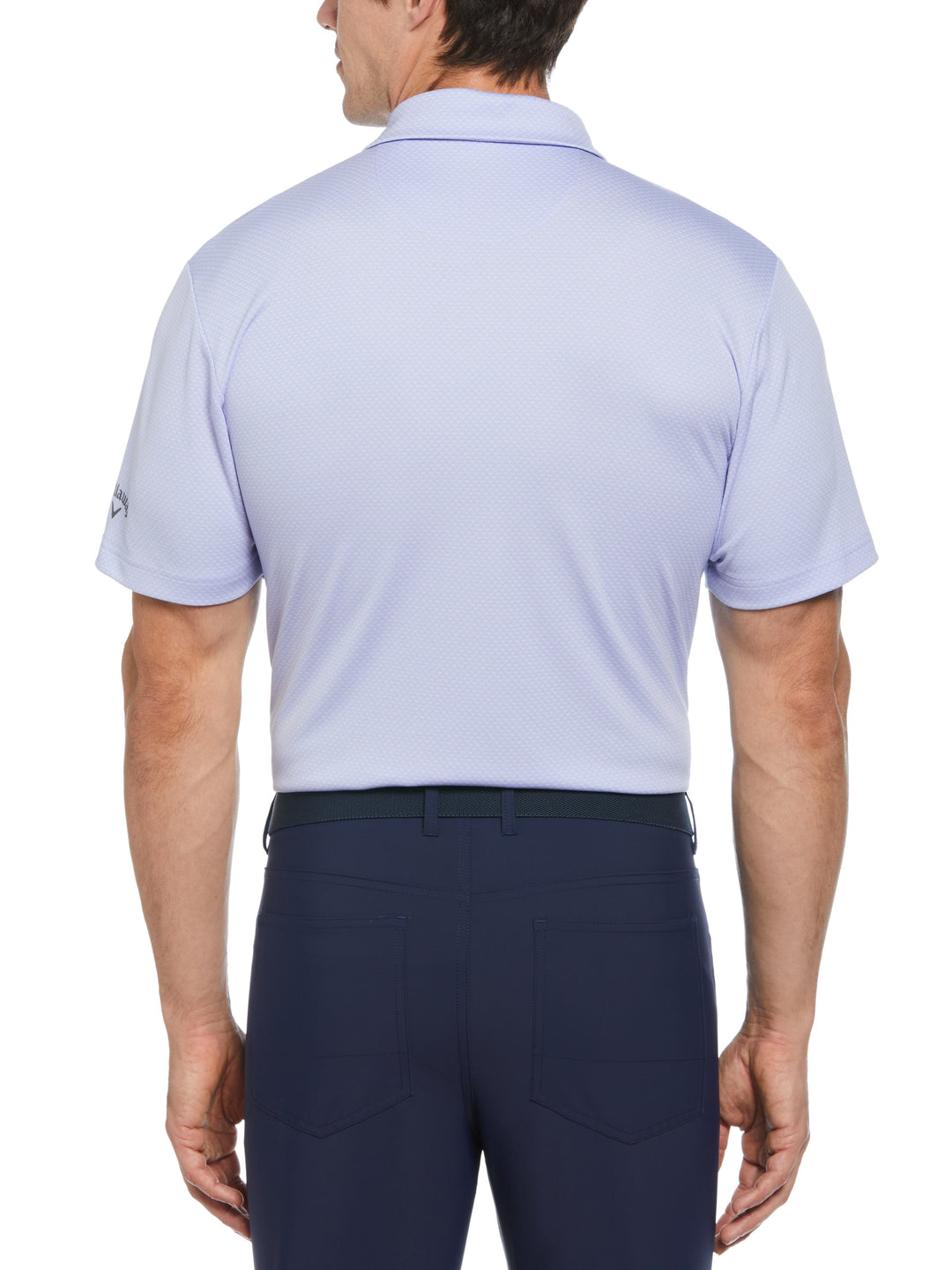 Pro Spin Chevron Jacquard Golf Polo (Spring Lavender) 