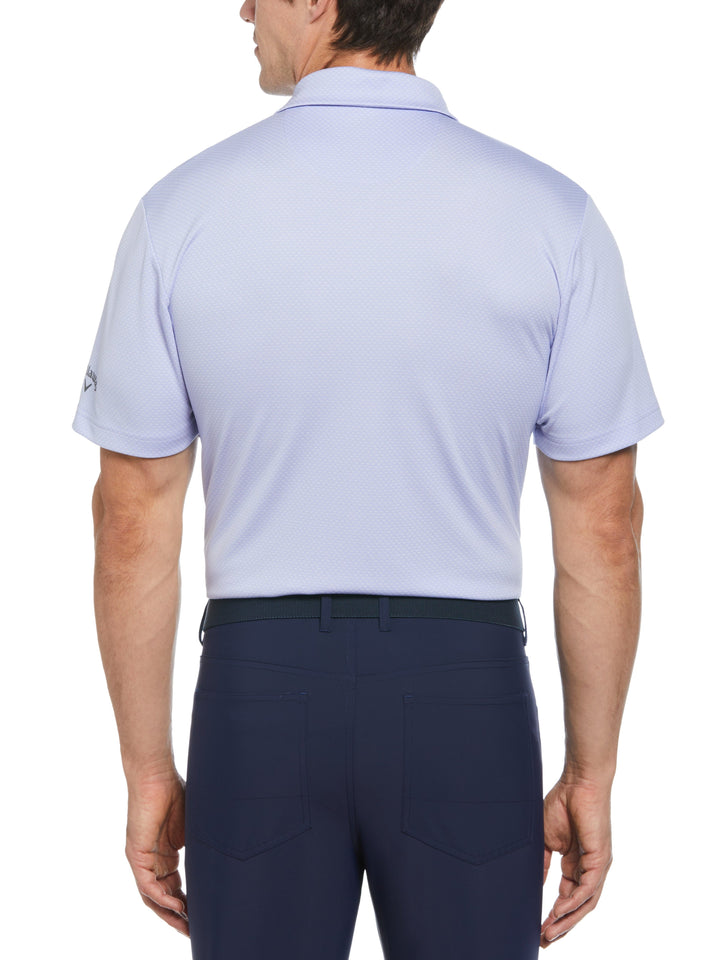Pro Spin Chevron Jacquard Golf Polo (Spring Lavender) 