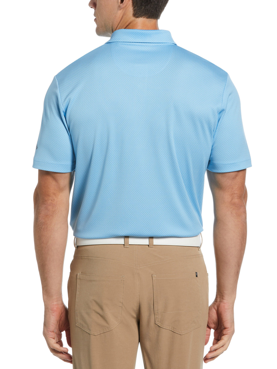 Pro Spin Chevron Jacquard Golf Polo (Comet Sea Star) 