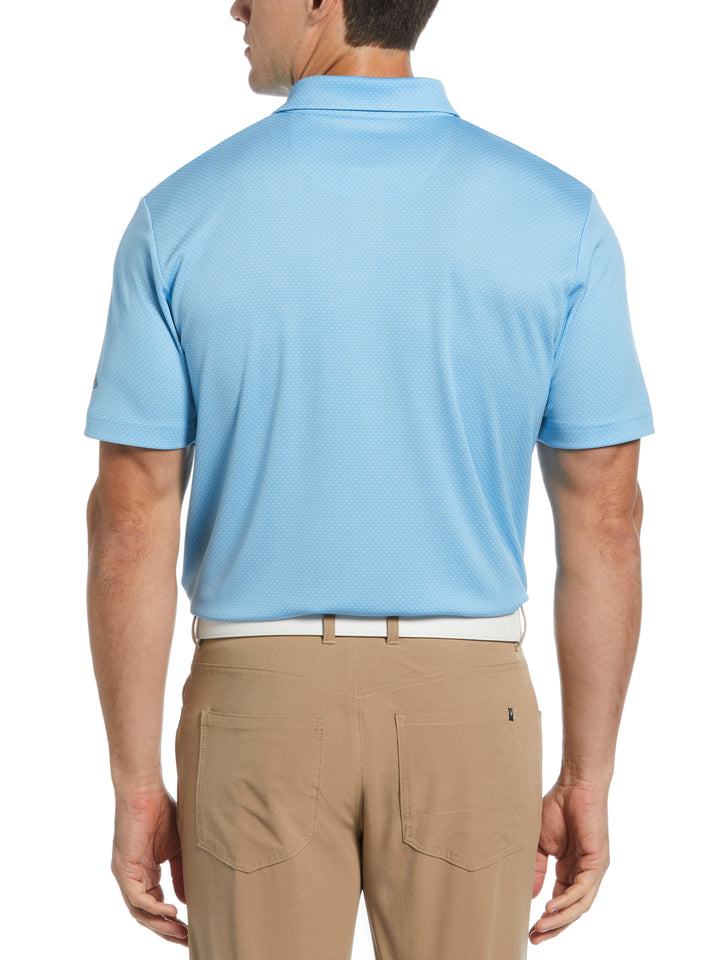 Pro Spin Chevron Jacquard Golf Polo (Comet Sea Star) 