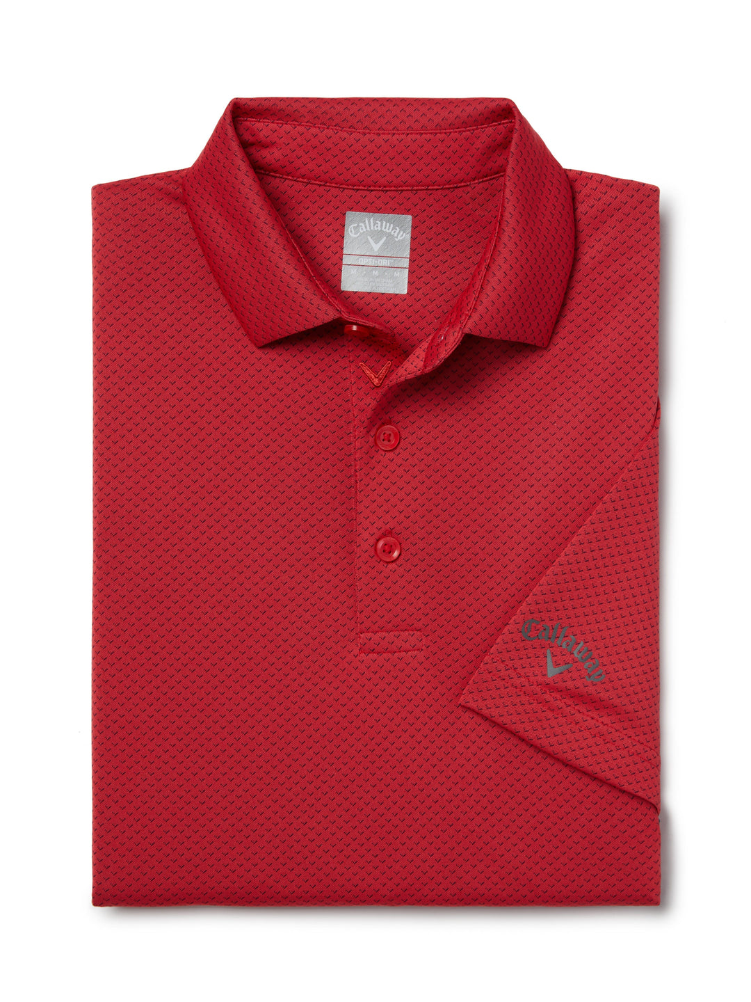 Pro Spin Chevron Jacquard Golf Polo (Teaberry) 