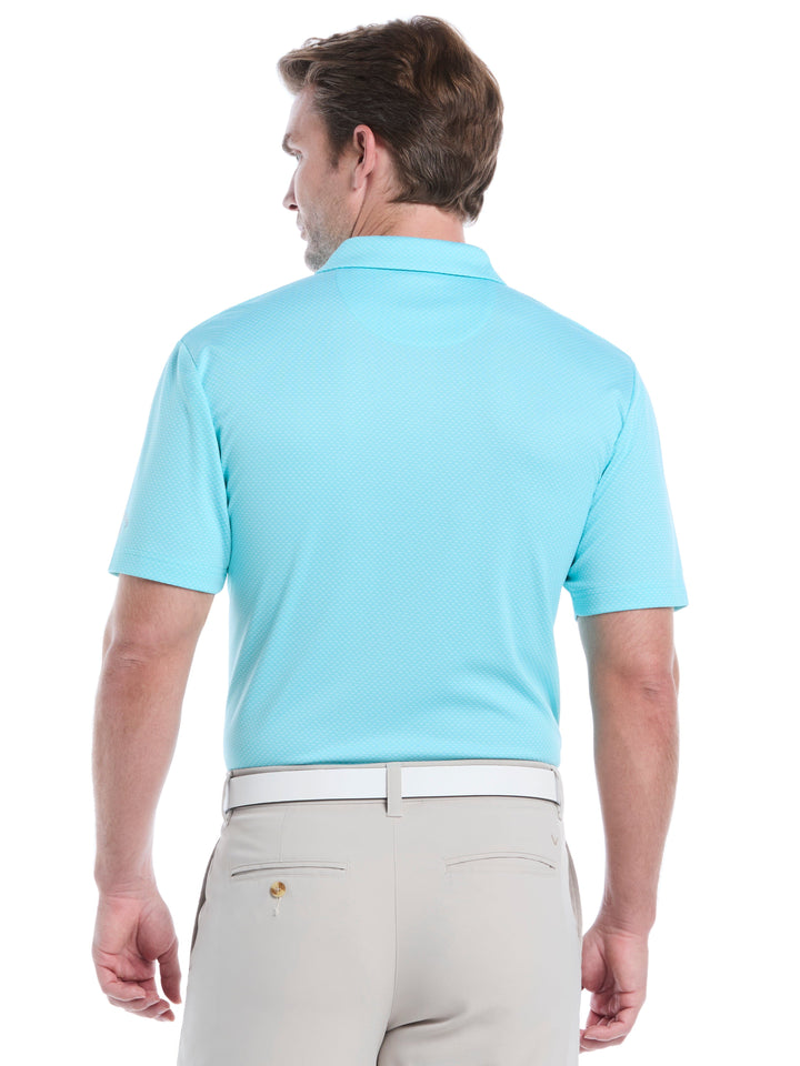 Pro Spin Chevron Jacquard Golf Polo (Ceramic) 