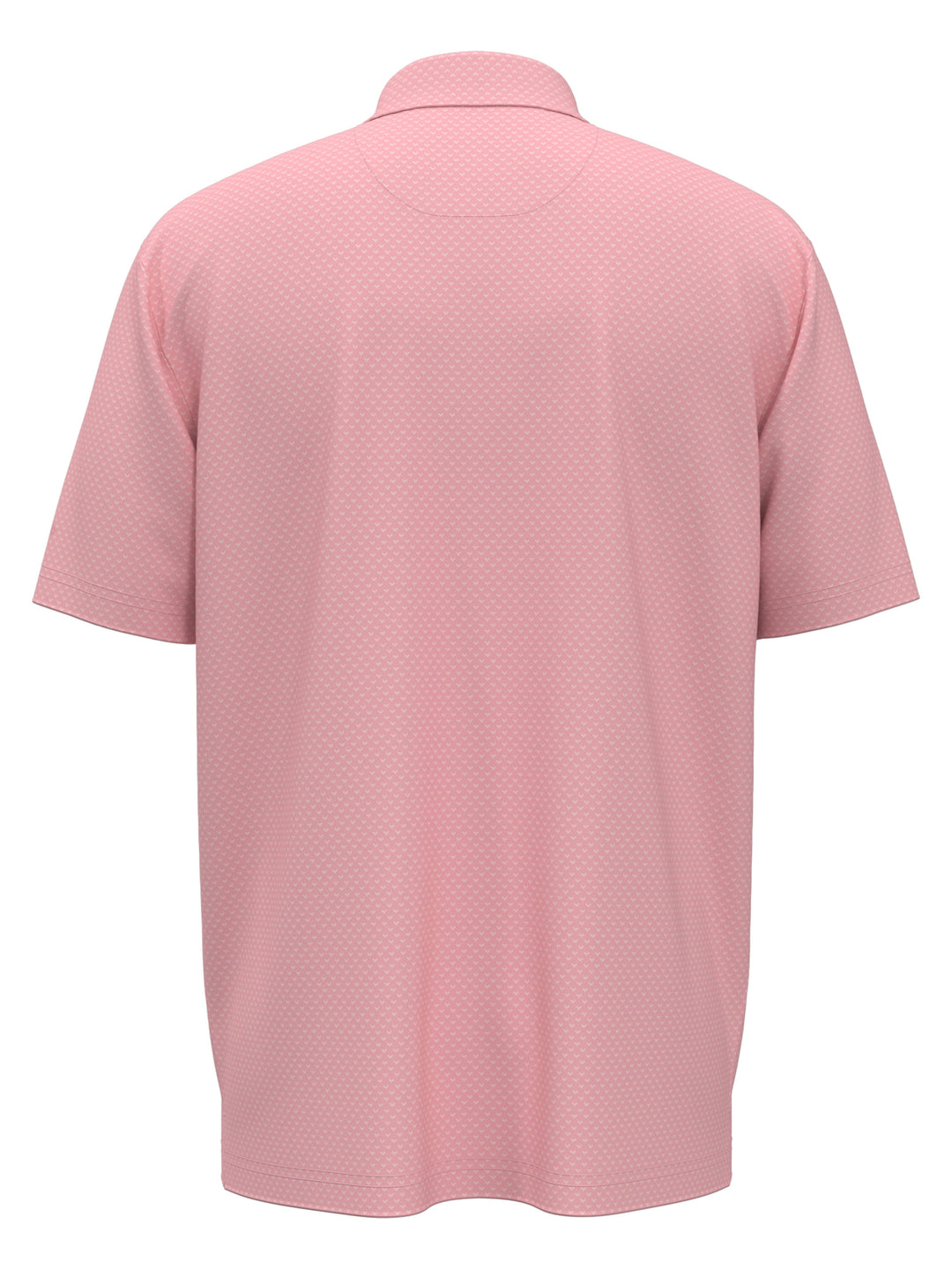 Pro Spin Chevron Jacquard Golf Polo (Candy Pink) 