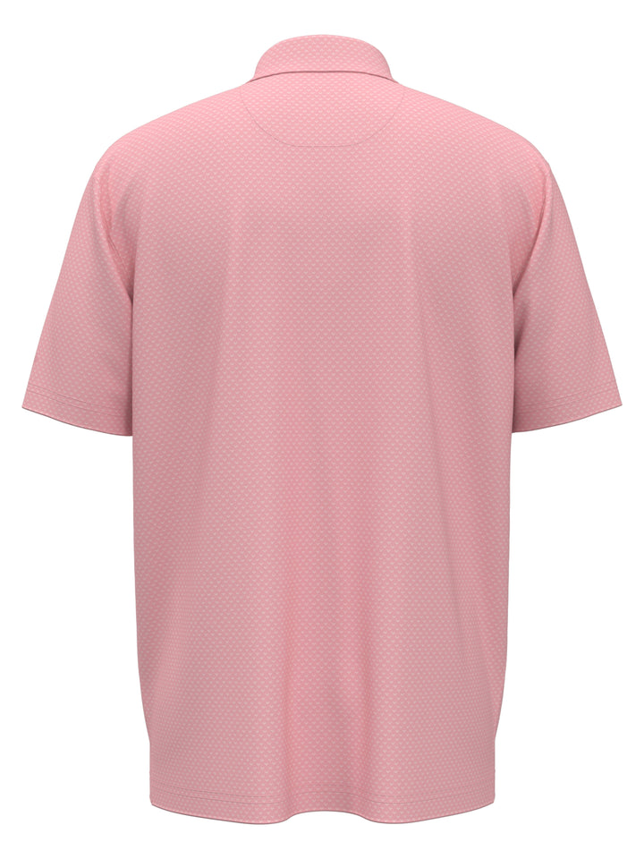 Pro Spin Chevron Jacquard Golf Polo (Candy Pink) 