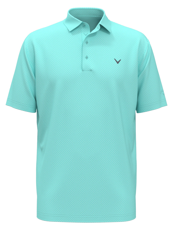 Pro Spin Chevron Jacquard Golf Polo (Limpet Shell) 