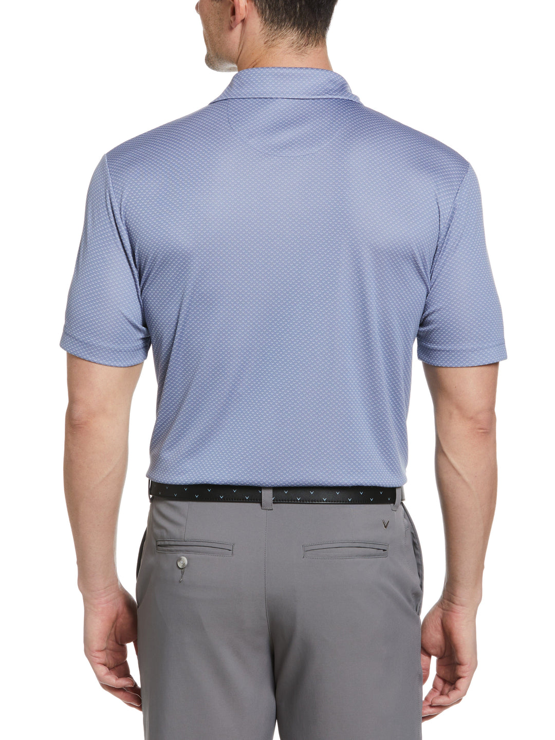 Pro Spin Chevron Jacquard Golf Polo (Infinity) 