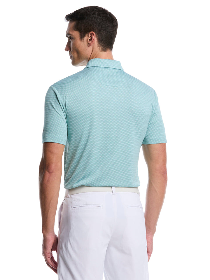 Pro Spin Chevron Jacquard Golf Polo (Aquifer) 