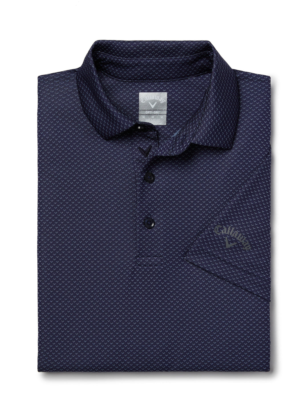 Pro Spin Chevron Jacquard Golf Polo (Peacoat) 