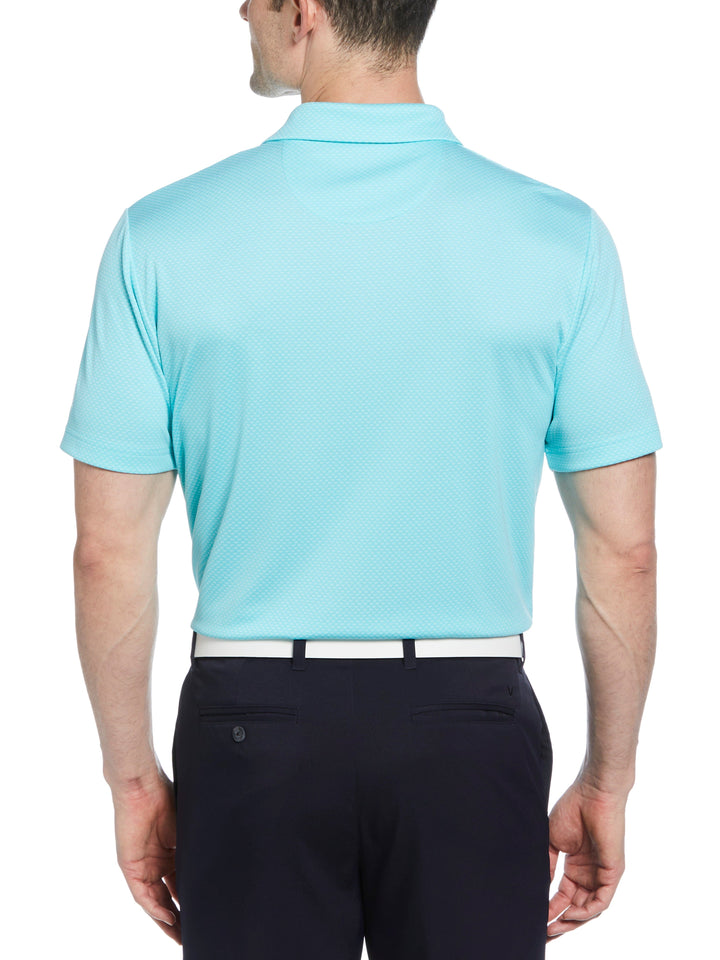 Pro Spin Chevron Jacquard Golf Polo (Blue Radiance) 